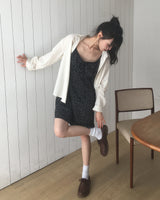 [MADE] ヘンデルリボンタイドットレイヤードミニドレス