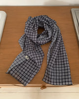 [ORIGINAL] Wimming check wrinkle scarf