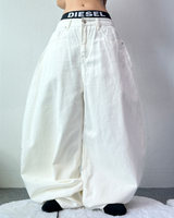 COTTON BASIC BALLOON PANTS❤🤍🤎🖤💚 - 5 COLORS