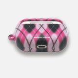アーガイルブラーケース_ピンク (airpods)