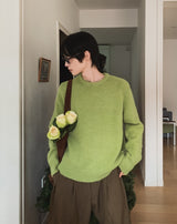 Jamie Mohair Round Crop Knit