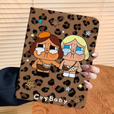 クライ ベイビー レオパード キャラクター タブレット ポーチ ＆ iPad ケース