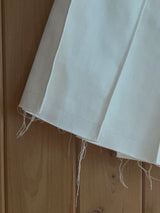 [pepe]cotton pleated wrap skirt (blue)