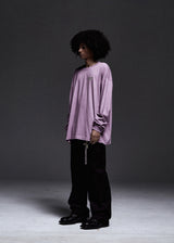 GRAPHIC PIGMENT LONG SLEEVE (PURPLE)