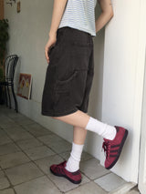 Chakin double knee rivet Bermuda Short denim pants