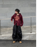 Ignel Lettering Crop Hoodie Zip-Up