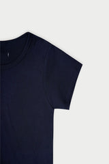 ラベルベーシックTシャツ_navy