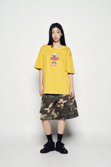 25SS ハートエイリアンショートスリーブTシャツ マスタード