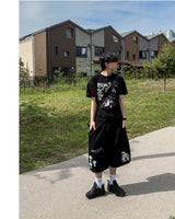 ブラグルプリントオーバーフィットショートスリーブTシャツ