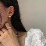 (silver925) ラブリーリボンピアス type2 *gold