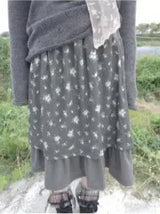 layer shirring skirt