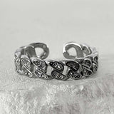 ss-ICE CLASSIC CHAIN OPEN RING_ICE SILVER