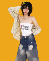 キュービックレタリングハートトップ(2color)