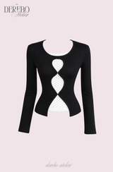 Teddy Center Dot Layered T-Shirt