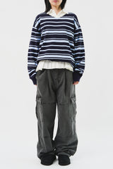 (W) Blues Pleats Shirt (3color)