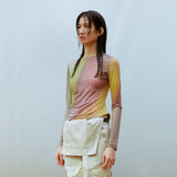 Asymmetric Ruched Top (YELLOW)