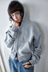 WESTERN BOLD STITCH HOODIE - MELANGE