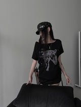 horse graphic off T