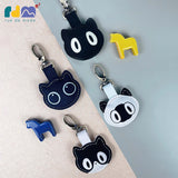 ぴかぴかCat Genuine Leather Keychain