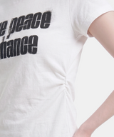Tess Graphic Shirring Tee