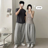 Pocket patch🍑common curved wide banding pants