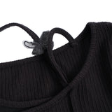 モーブレタリングスリムリブTシャツ