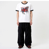 Essential Standard Short Sleeve Ringer T-shirt Union Horse White