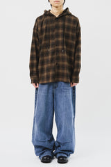 Venny Check Hooded Shirt (3color)