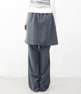 Merci pleated skirt layered pants