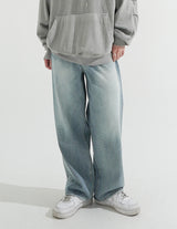 Milk Washing Wide Denim Pants