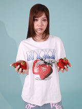 STRAWBERRY SPACE TEE (WHITE)