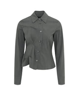 DOZI - Pinched Unbalance shirt _ GREY