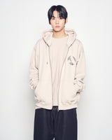 25FW A シンボルサークルナッピングフーディージップアップ