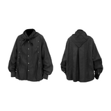 RELABEL (Mengzhe) ギフト: アツートーンシャツラッフルドヒム,スタッドディテーリングアンドマルチスタイルデザイン
