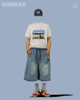 WN サイドスナップ バミューダ バンディングパンツ