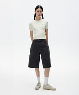 CABLE HALF SLEEVE KNIT