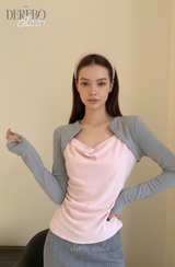 pink layered t-shirt