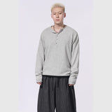 プレミアムヘンリーネック L/s ニット [5color]