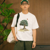 DAKYAM 2025S/S アフタヌーンドリフトツリープリンティングTシャツ