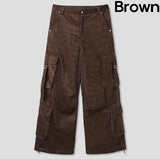 Tex double cargo strap corduroy pants