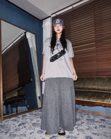 (3color) Tiny Floral Tiered Long Skirt