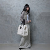FRINGE STRIPE CARDIGAN: BEIGE