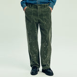 w&sコーデュロイファティーグパンツ olive khaki