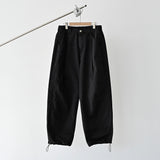MP ウォッシュカーブドパンツ BK