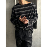 [F/W] Tartan stripe button knit sleeves(2color)