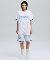 GOTHIC SYMBOL BASEBALL JERSEY JACKET_WH