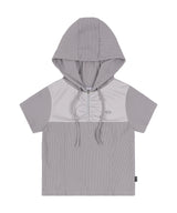 [NF] ソフトベーシックハーフジップアップフーディー_(GRAY)_F24QB274