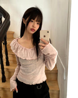 ルーハ フリル オフショルダー Tシャツ