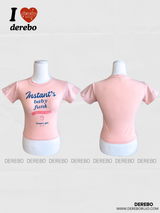 Baby Lotion Pink Short Sleeve Round Tee