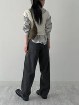 [Unisex]  バイオセミカーブコットンパンツ